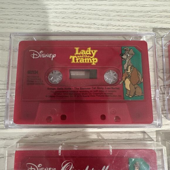 Lot Of Disney Sing-A-Long Cassettes Little Mermaid Cinderella Lion King - Picture 5 of 9